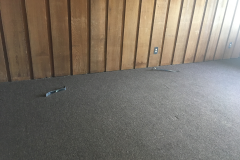 Baseboards removed from Dave's office
