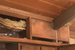 Kitchen soffit, uncovered.