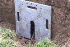 New septic line - plate used in the line burst operation